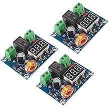 AITRIP 3PCS DC 12V-36V Voltage Protection Module Digital Low Voltage Protector Disconnect Switch Over Discharge Protection Module Output 6-60V XH-M609