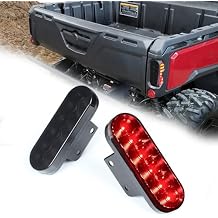 2PCS LED Tail Lights Compatible with 2016-2025 Can-Am Defender/Defender MAX HD5 HD8 HD10 Accessories UTV Smoked Black Parking & Brake Taillights Stop Lamps Assembly Replacement for 710004257