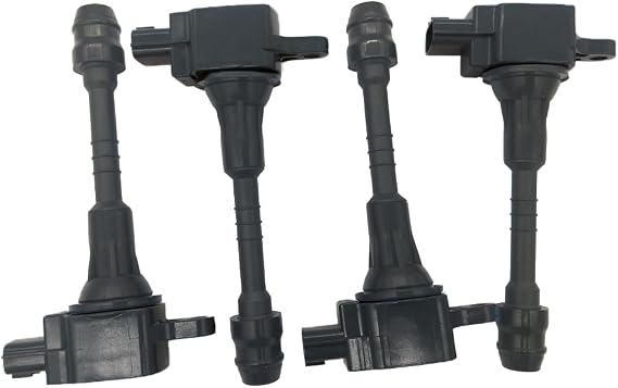 22448-6N002 22448-6N011 Set of 4 Ignition Coils Replacement for Nissan Sentra 1.8L 2001-2006 Almera N16 Primera P11 UF-351 UF351 UF548 UF-548 C1397 22448-6N015