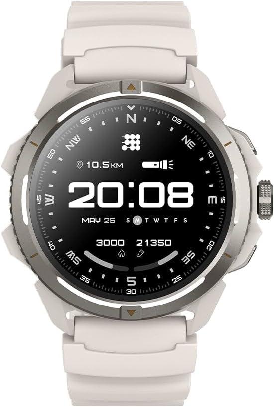 Cubitt Terra Rugged Smartwatch with Dual-Band GPS Off White | 1.48 AMOLED Display, Offline Maps, VITA AI, AI Coach, Readiness Score, 5ATM, 14-Day Battery