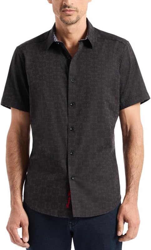 Robert Graham Men's Stellman Shirt, Premium Cotton Button Down Top, Classic-Fit & Richly Detailed for Wear