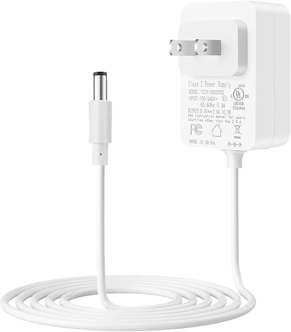 5V 2A Baby Swing Power Cord 6ft Replacement for Graco Duetsoothe/DuoGlider/Baby Swing,Compatible with Graco Simple Sway Swing/Glider LX/Simple Sway LX, Adapter 5V Charger