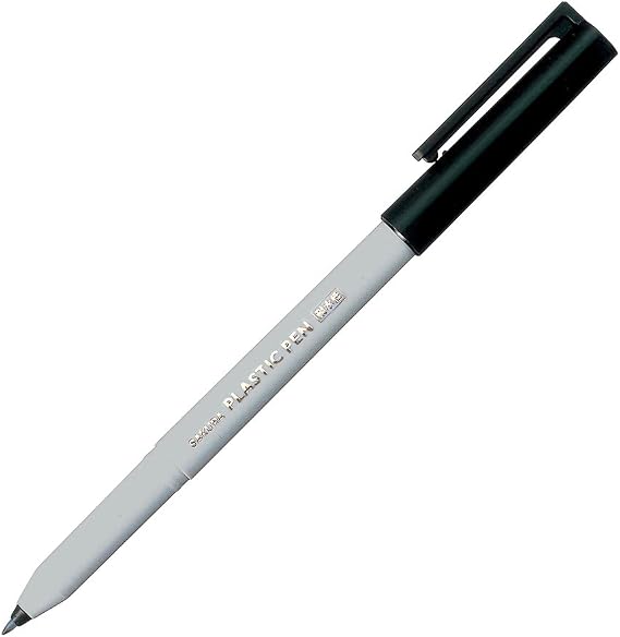 Sakura Creepas Water Based Plastic Pens, Fine Point, AK-S#49 10, Black, 10 Pens