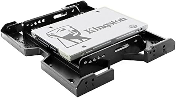 axGear 2.5/3.5 to 5.25 Drive Bay Computer Case Adapter HDD Mounting Bracket SSD