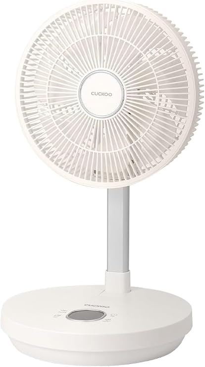 CUCKOO Rechargeable Portable Travel Fan, White, CF-ECL1010WH