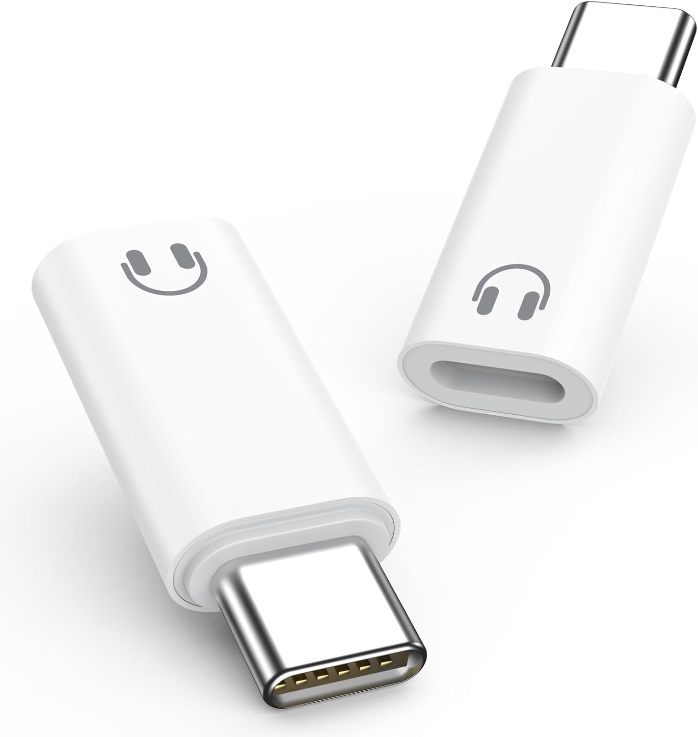 MoKo Lightning to USB C Adapter for Headphones for iPhone Air 17 16 15 Pro Max Plus, Lightning to USB C Adapter Audio for iPad ProAir, Not for ChargingData TransferLavalier MicSpeakers