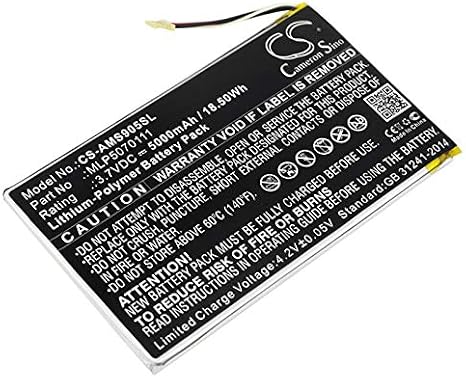 Estry Battery Replacement for Autel MS905 MP808TS MaxiDAS DS808 Scanner MK808TS MY905 MS906CV DS808 IM508 MaxiDAS DS808K Scanner MS906 DS808K MaxiIM IM508 Scanner MK808BT MP808 MLP5070111