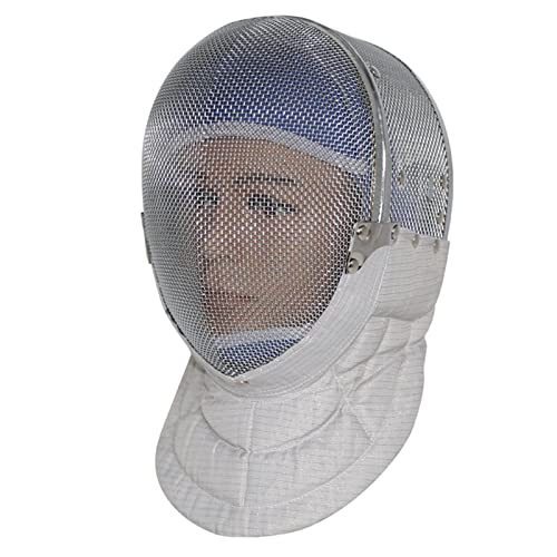 Fencing Mask - Epee CE 350N700N Certified National Grade Masque - Fencing Protective Gear Full Face Steel Mesh Fencing Mask for Training, Detachable Inner Lining