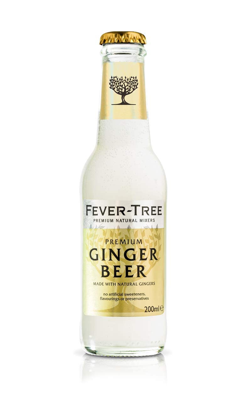 Fever-Tree Premium Ginger Beer, No Artificial Sweeteners, Flavorings or Preservatives, 6.8 Ounce Each 24 Pack  200 ml