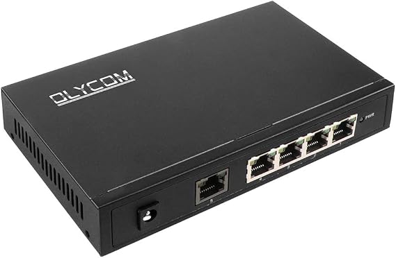 Network Switch 5 Port Gigabit Ethernet Switch Unmanaged Desktop Ethernet Splitter 10/100/1000M Metal Casing with Limited Lifetime Protection