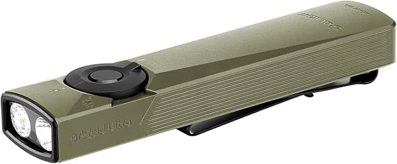 OLIGHT Arkfeld Ultra EDC Flat Flashlight Rechargeable, OAL, Olive-Green CW