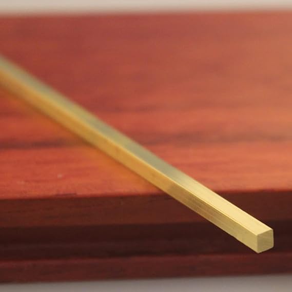 Transition Strip Heavy Duty Brass Flooring Transition Bar, Gap Connecting Strips for Wood Floor, Seam Binder Prevent Floor Gaps, for Wooden/Laminate/Tile(3x3mm)