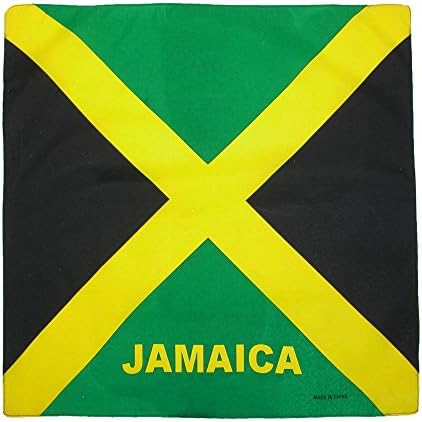 CTM Cotton Jamaican Flag Bandana