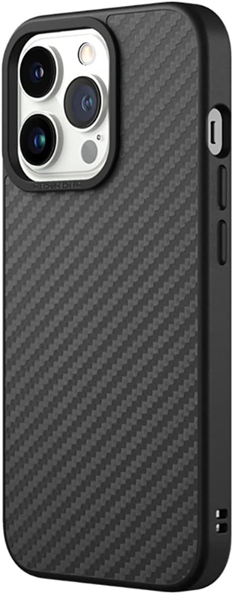 RhinoShield Case Compatible with [iPhone 13 Pro] | SolidSuit - Shock Absorbent Slim Design Protective Cover with Premium Matte Finish 3.5M / 11ft Drop Protection - Carbon Fiber