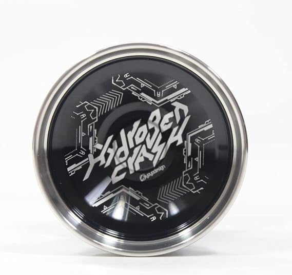 Hydrogen Crash Yo-Yo - Bi-Metal YoYo (Black with Raw Rings)
