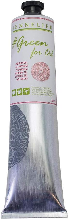 SENNELIER Green for Oil Solvent-Free Gel Medium, 200ml (10-135240-200)