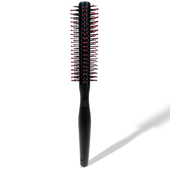 Styling Curling Comb, Round Brush for Blow Drying, Detangling, and Curling - for Home and Salon Use 