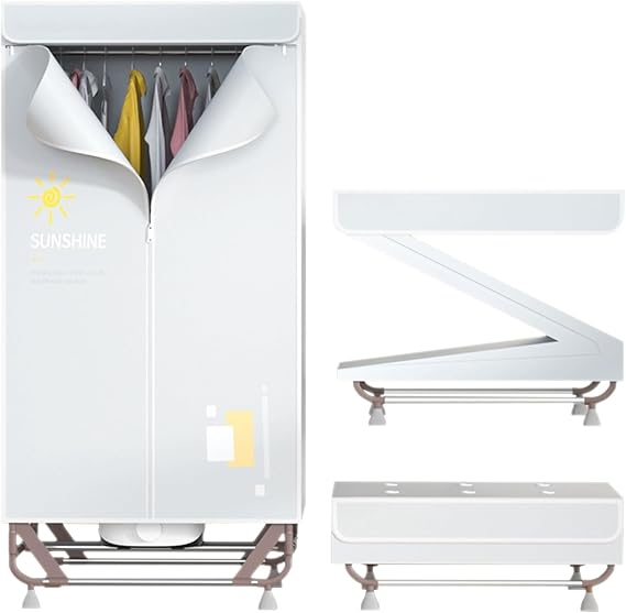 Clothes Dryer, Room Dryer, Folding Type, Large Capacity, Dryer for Clothes, High Temperature and Quick Drying, Disinfecting, Wrinkle Resistant, Mildew Prevention, Timer Function, Energy Saving, Easy