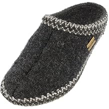 HAFLINGER Unisex AS Slippers Wool Feltsole Gray (Charcoal 77) EU 38