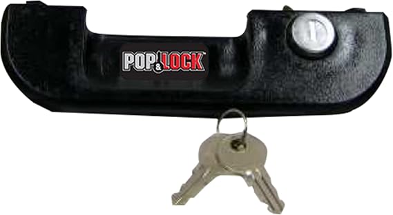 Pop & Lock Manual Tailgate Lock for Toyota Tacoma, Fits 1995 to 2004 Models (Color Black, PL5100, Standard Lock)