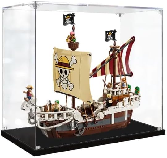 3MM Display Case for Lego 75639 The Going Merry Pirate Ship Building Set,Dustproof Clear Display Case Compatible with Lego 75639(Not Include The Model)