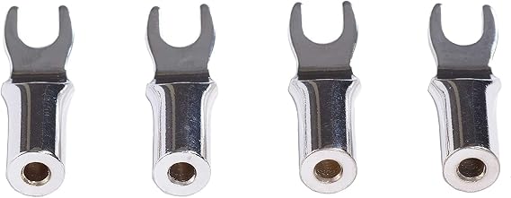 CARDAS AUDIO BTS Premium Banana to Spades Adapters with 6.3MM (1/4") Spades Fork for Speaker Binding Posts - 4 Pieces