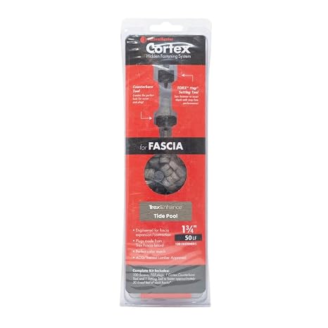1-3/4 Fastenmaster Cortex Plug Hidden Fasteners Honey Grove Fascia (50 ln/ft)