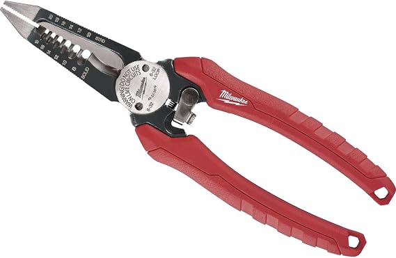 Milwaukee 48-22-3079 6-In-One Combination Wire Stripping and Reaming Pliers for Electricians