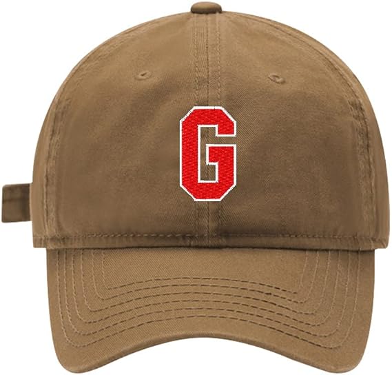Baseball Cap Athletic Letter G Embroidered for Men Women Cotton Embroidery Baseball Hat Adjustable