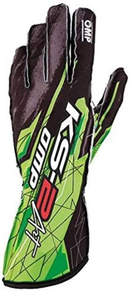 OMP - KS-2 Art Gloves Black/Green - Size 4 (For Children) (KB0-2748-A01-274-004)