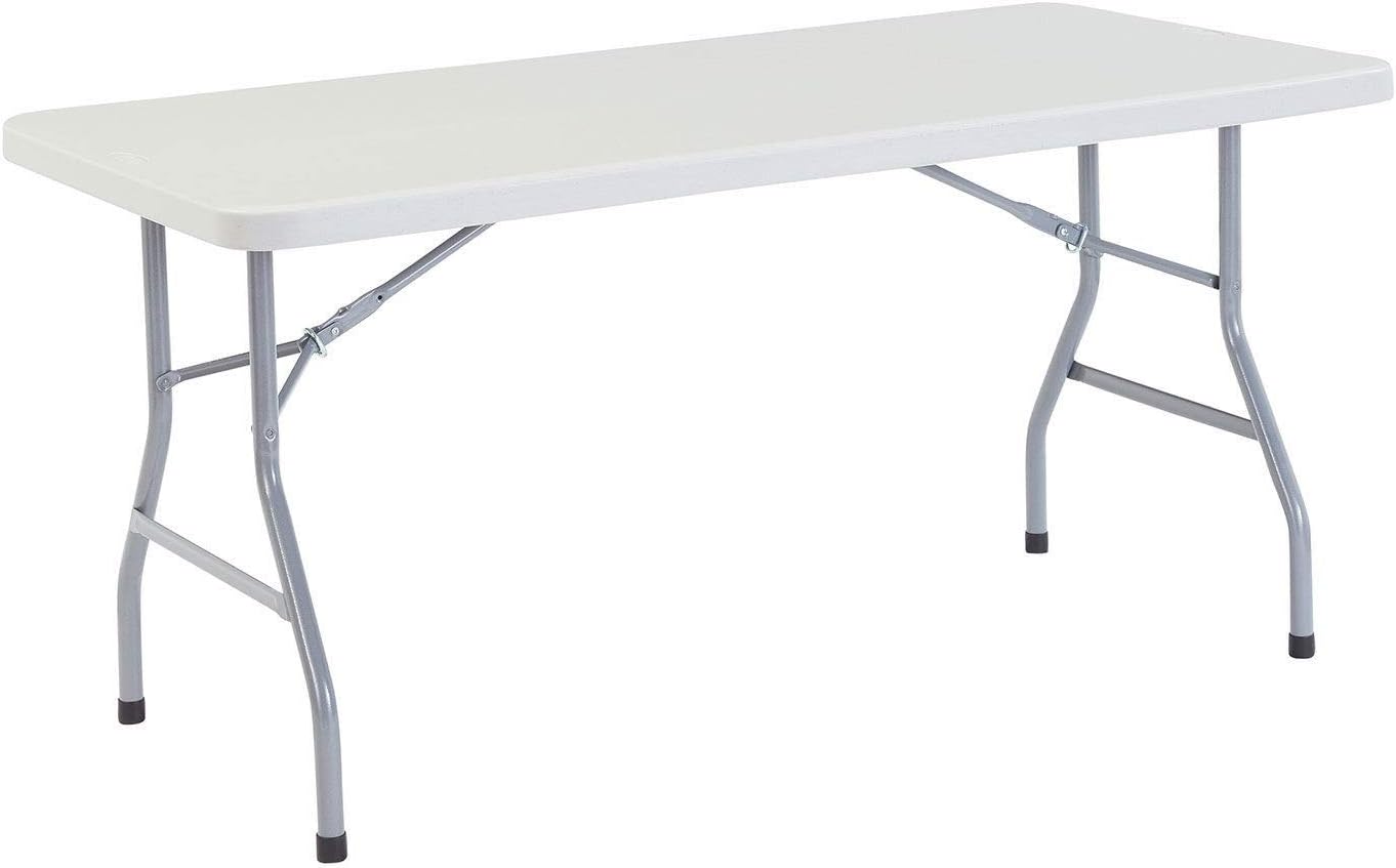 Global Industrial Plastic Folding Table, 60 x 30, White