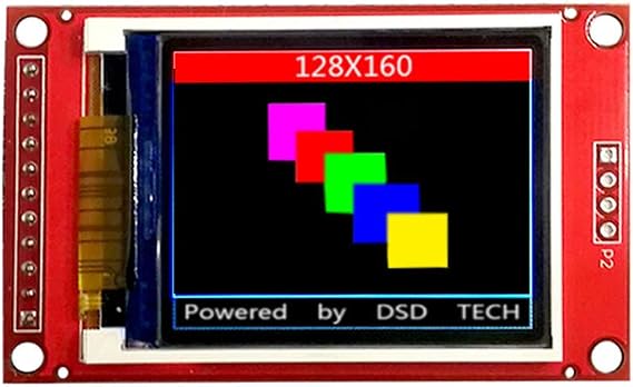 DSD TECH 1.8 Inch TFT LCD Display Module with SPI Interface for Arduino and MCU