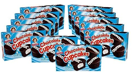 Little Debbie Chocolate Cupcakes, 96 Chocolate Cupcakes Filled with Creme (12 Boxes)