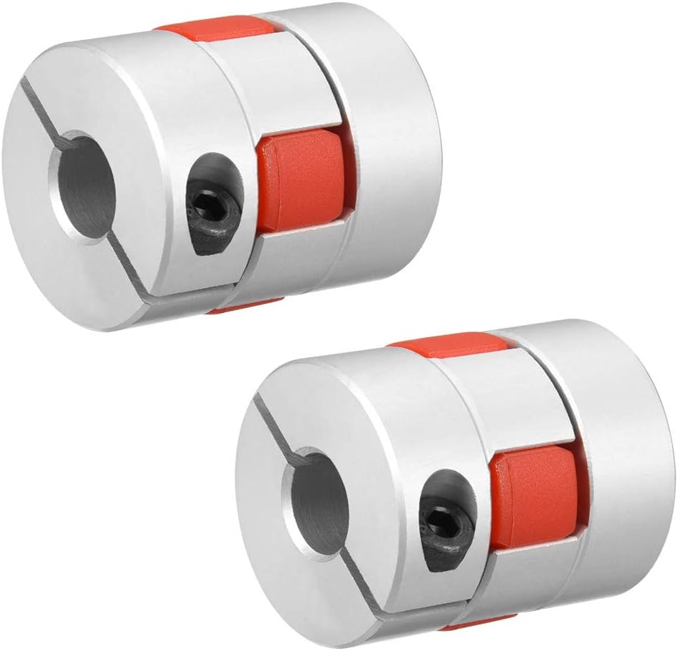 uxcell 2pcs Shaft Coupling 10mm to 10mm Bore L35xD30 Flexible Coupler Joint for Servo Stepped Motor