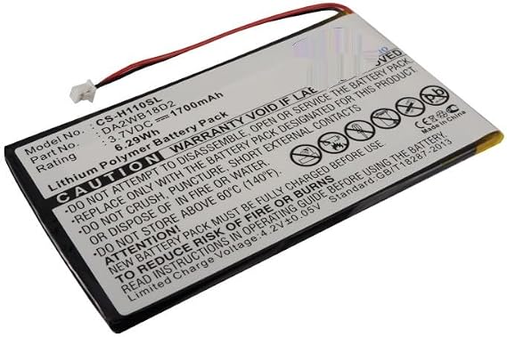 Estry Battery Replacement for IRIVER H320 H110 H120 H140 H340 MP3 Playmer DA2WB18D2