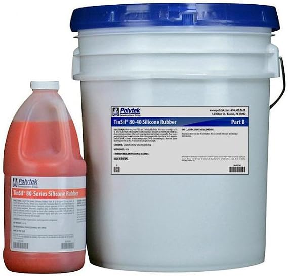 TinSil 80-40 Tin-Cure Silicone Mold Rubber (44lb Kit)