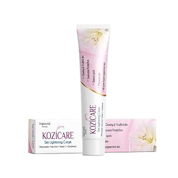 Kozicare Dark Spot Corrector Cream Hyper-Pigmentation Treatment with 3% Kojic Acid, 1% Alpha Arbutin, Glutathione & Niacinamide Advanced Melasma, Sun Damage & Age Spot Remover for Face, 15g