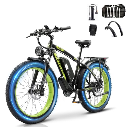 Electric Bike for Adults Peak 2000W - 21 Speed, 26 Fat Tire Ebike with Phone Holder, 28MPH Electric Bicyles, 40Miles Range, 48V 20Ah Removable Battery