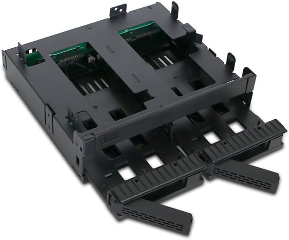 ICYDOCK ExpressCage 5.25" Bay Multi-Device 2 x 2.5" SAS/SATA SSD or HDD + SlimUltra Slim ODD | MB732SPO-B