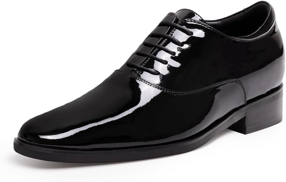 CHAMARIPA Men's Oxfords Elevator Shoes Invisible Height Increasing Shoes