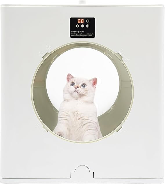 88L Automatic Pet Collapsible Foldable Dryer Box with Smart Temperature Control Drying Box, Adjustable Wind Speed, Fast Drying, Ultra Quiet, 360 Airflow, for Cats & Small Dogs Drying Box