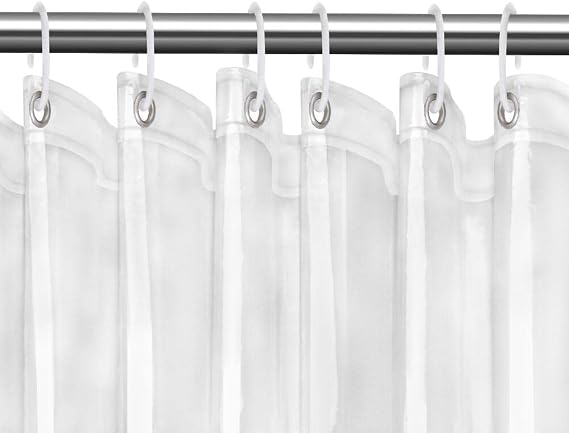 FGY Shower Curtain Liner 72" x 72" PEVA Plastic Shower Curtain for Bathroom