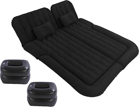 Car Inflatable Mattress for Suzuki Swift Dzire Splash Baleno Liana Outdoor Travel Inflatable Air Mattress Comfort and Durability Car Sleeping Mattress,A-Inflatable Cushion + Back seat