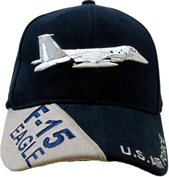 Air Force Caps 'F-15 Eagle' Ball Cap, Black, Adjustable