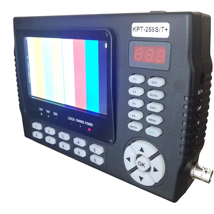 Satellite Finder Satellite Signal Meter HDAHD DVB-S2 DVB-TT2 DVB-C Combotest CCTV Camera DVB-TT2 DVB-C Combosatellite Finder Meter Pk St-5150 258HDKPT-258ST add AHD