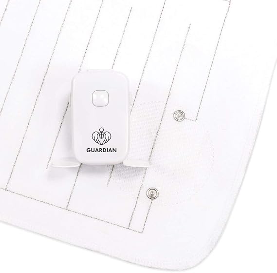Guardian Bedside Bedwetting Alarm for Kids, Teenagers and Adults with Loud Sound and Strong Vibration to Wake Up Deep Sleepers