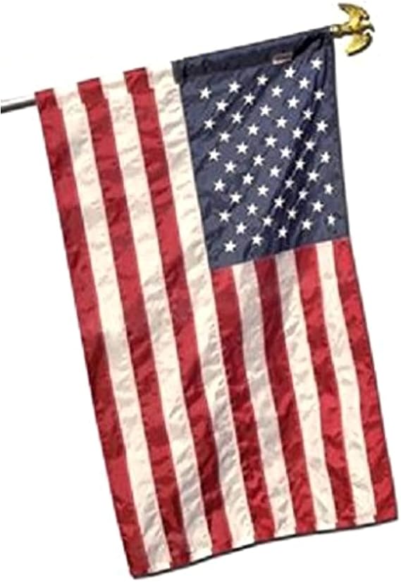 2.5x4 FT 30x48 Inches US American Flag Pole Sleeve Banner Style Nylon Embroidered Stars Sewn Stripes