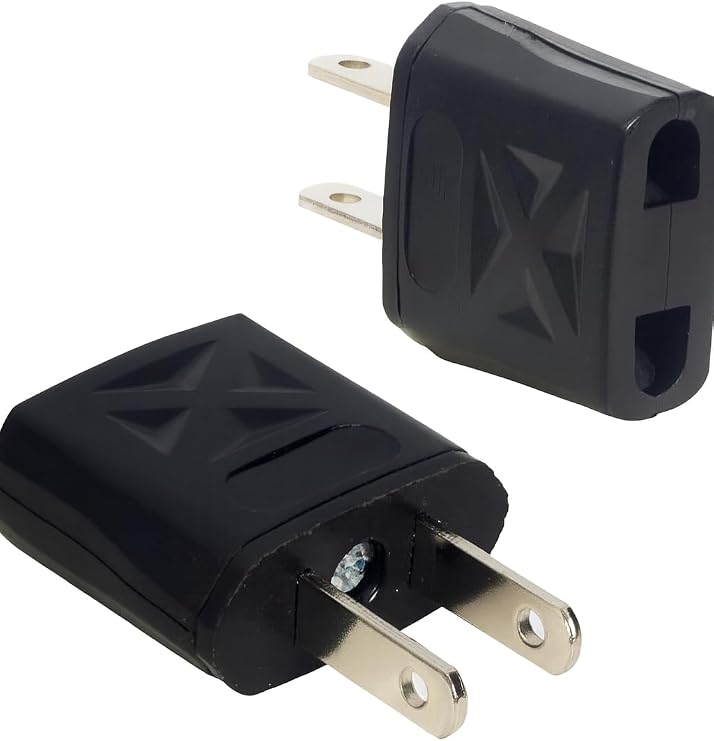 Kyrotech Avrupa Tipi Fiş Amerikan Japon Tipi Fişe Çevirici Adaptör, Ters Çevirici Seyahat Priz Dönüştürücü, Kompakt ve Dayanıklı Adaptör