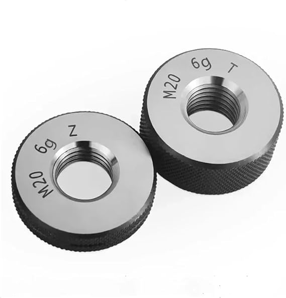 Metric Gauge Thread Ring Gauge 6g M1-M32-M42 GO/NO GO Precision Internal Screw Gage Fine,Pitch Thread Test Tool(M30x1)