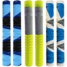 Comfortable fit Cricket Bat Rubber Grips For Better Shock Absorption Ultra Tacky (Pack of 6)